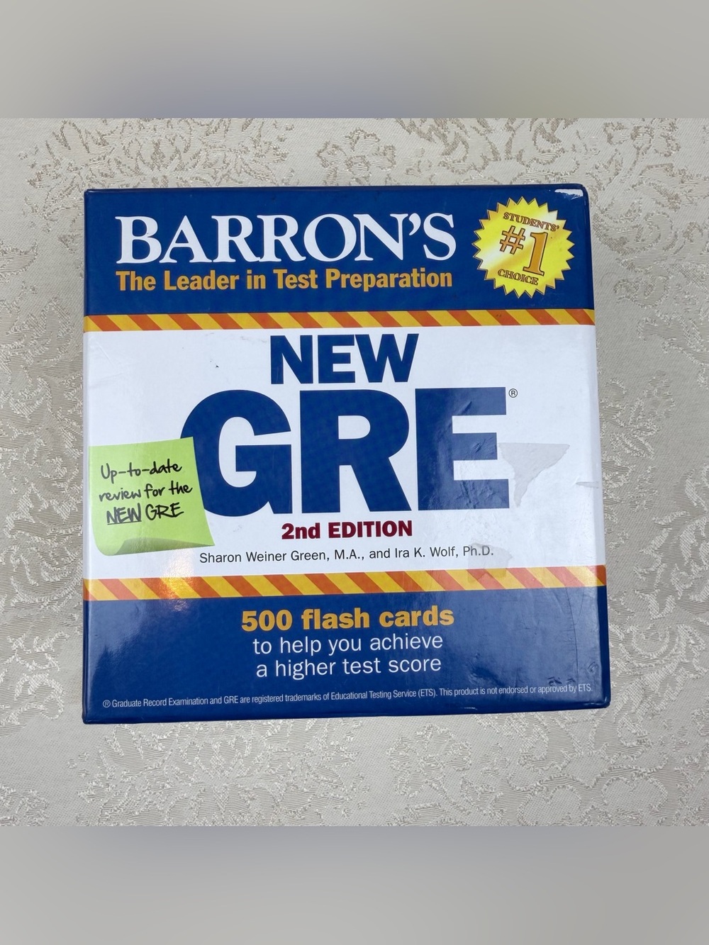 Barron’s GRE 2nd Edition Flash Cards - Test Prep, Graduate Record Exam